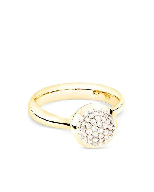 Tamara Comolli Metallic 18k Yellow Gold Diamond Ring