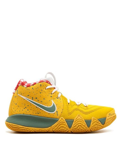 Nike Kyrie 4 Tv Pe 11 Sneakers in Yellow for Men | Lyst