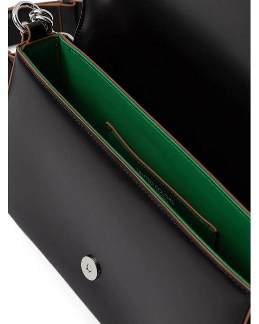 Benetton Black Be Bag Knotted-Handle Shoulder Bag