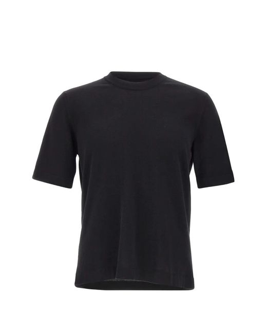 K-Way Black Ribbed Patch Cotton Sweater for men
