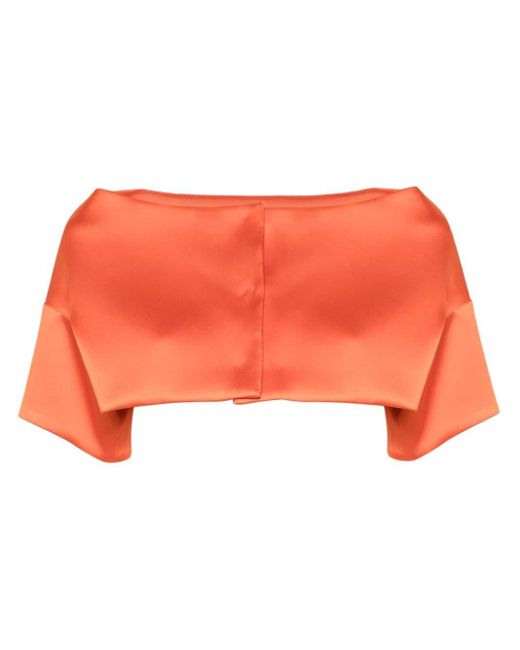 P.A.R.O.S.H. Orange Jacke mit überschnittenen Schultern