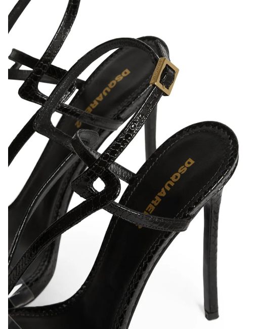 DSquared² レザー サンダル Black