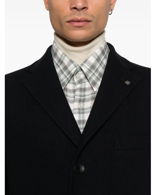 Abrigo Con Botones Tagliatore de hombre de color Black