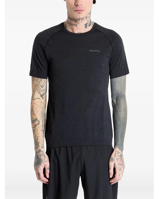 C.r.a.f.t Black Raglan-Sleeve T-Shirt for men