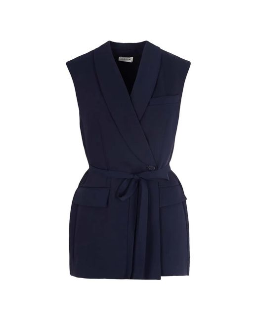 P.A.R.O.S.H. Blue Belted Wrap Gilet