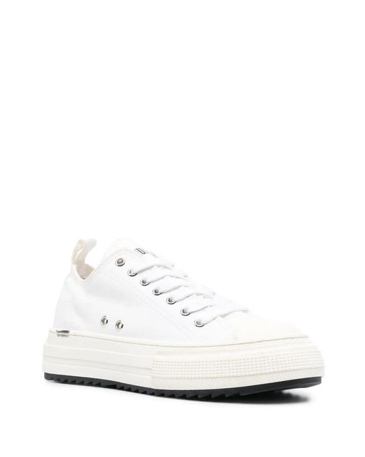DSquared² White Flat Shoes