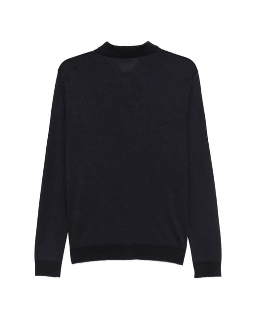 Altea Blue Knitted Shirt for men