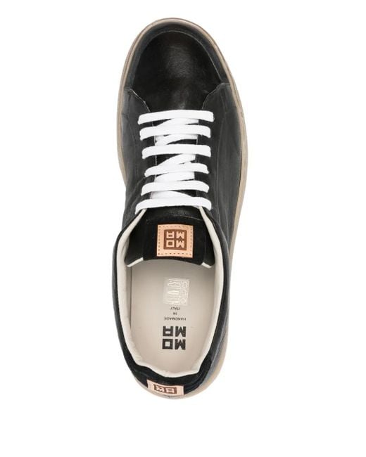 Zapatillas de piel Moma de hombre de color Black