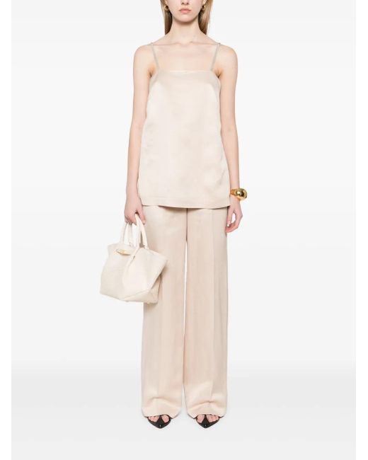 Peserico Natural Straight Trousers