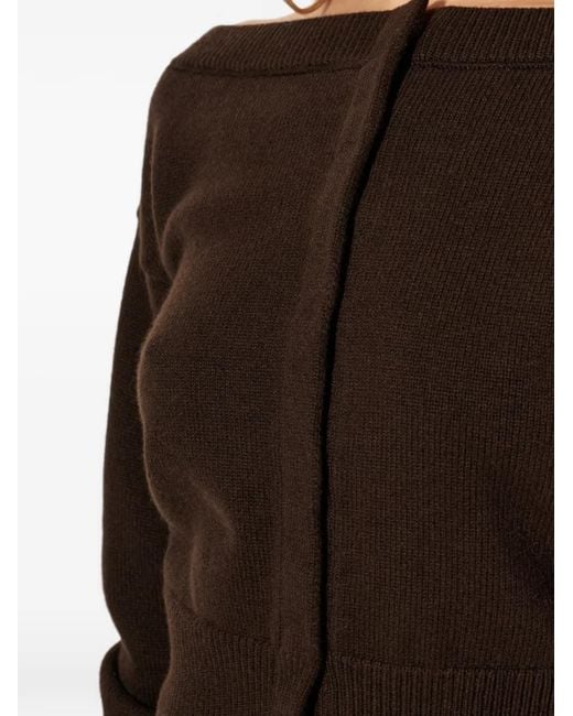 Tom Ford Black Boat-Neck Cardigan