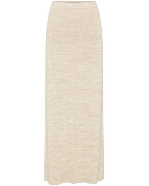 Anna Quan Natural Ines Knitted Cotton Skirt
