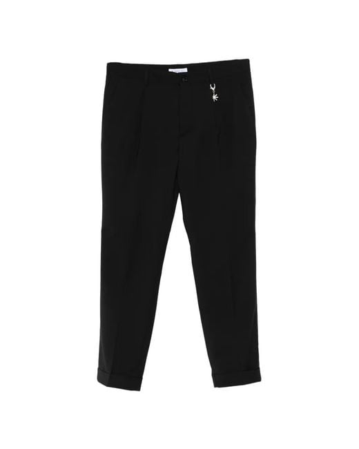 Manuel Ritz Black Charm Cuffed Trousers for men