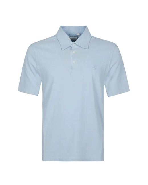Ballantyne Blue Short-Sleeved Polo Shirt for men