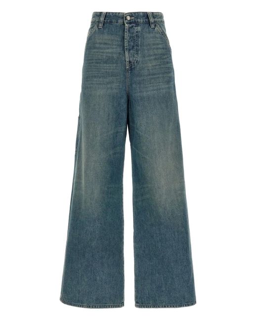 Jean Ample D-Sire-W À Effet Usé DIESEL en coloris Blue