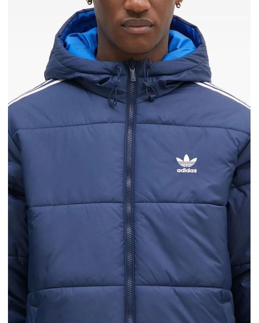 Plumífero con diseño reversible Adidas de hombre de color Blue