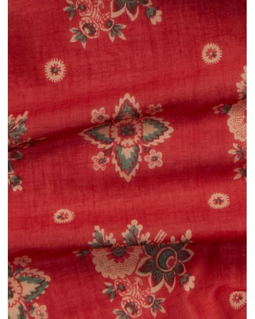 RRL Red Delilah Floral-print Cotton Scarf for men