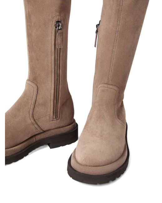Brunello Cucinelli Brown Seam-Details Boots