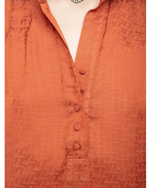 Zadig & Voltaire Topher サテンブラウス Orange