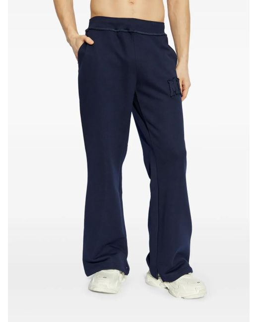 M I S B H V Blue Stripe-Detail Track Pants for men