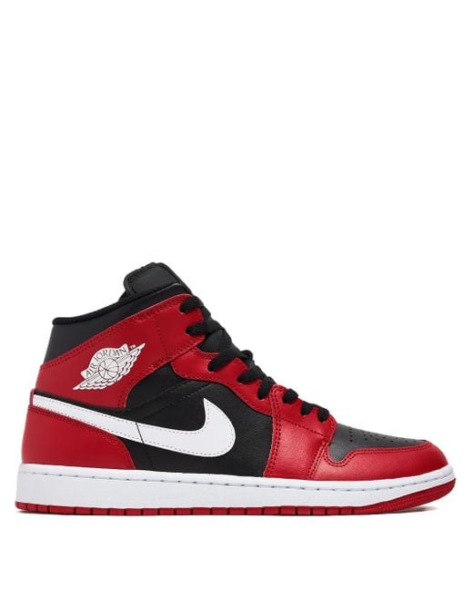 Nike Red Air Jordan 1 Retro High Sneakers for men