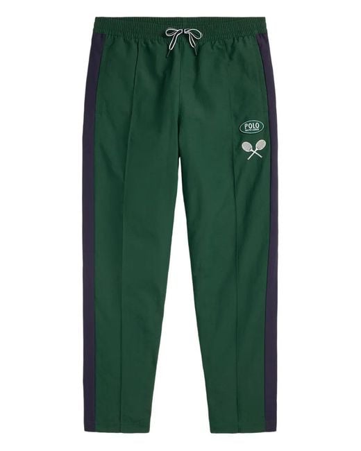 Polo Ralph Lauren Green Logo-Embroidered Track Pants for men