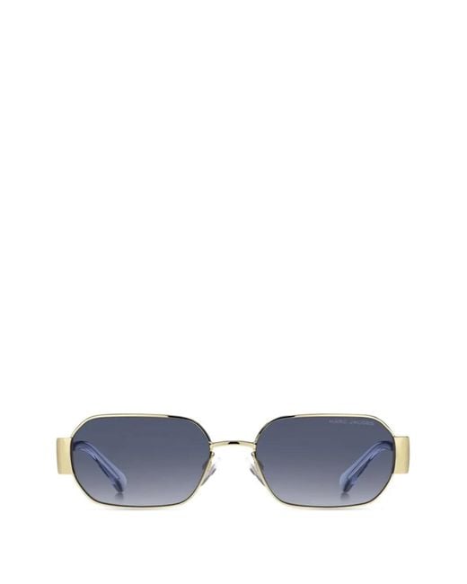 Marc Jacobs Blue Rectangle Frame Sunglasses