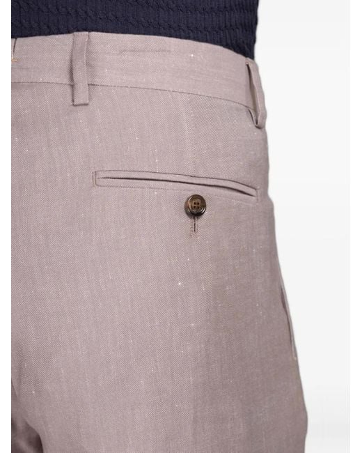 Pantalones de vestir con pinzas Moorer de hombre de color Gray