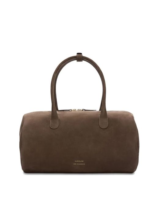 Loulou de Saison Brown Claus Cylindric Shoulder Bag