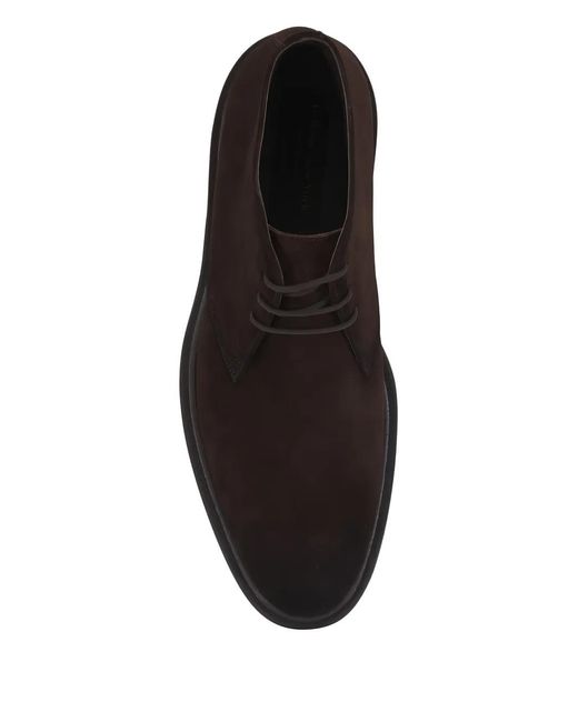 To Boot New York Black Richard Lace-Up Suede Boots for men