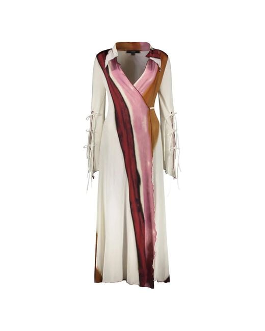 Ellery White Long-Sleeves Midi Dress