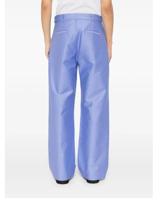 Marni Blue Compact Trousers for men