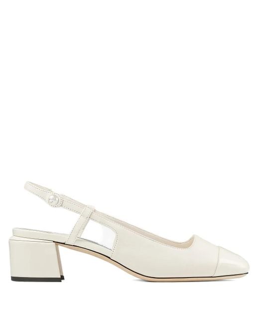 Jimmy Choo Natural 45Mm Elisa Sling-Back Pumps