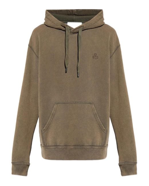 メンズ Isabel Marant ロゴ パーカー Green