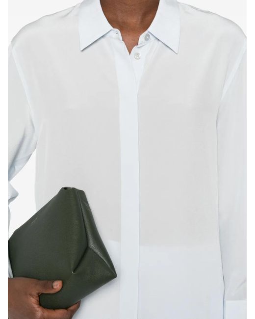 Joseph Zijden Blouse Met Knoopsluiting in het White