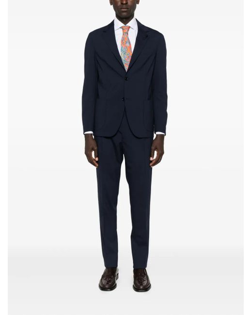 Lardini Blue Single-Breasted Suit for men
