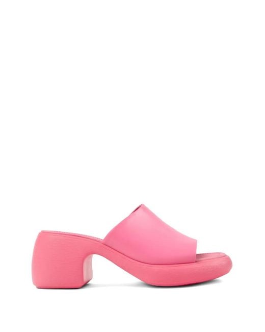 Camper Pink Thelma Leather Sandals