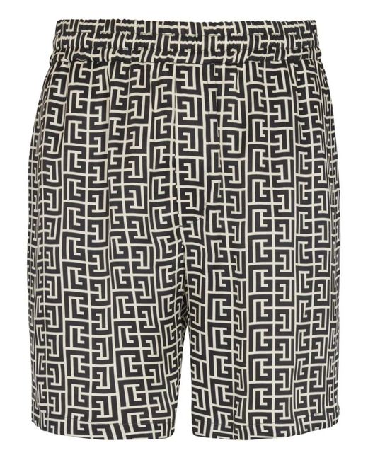 Balmain Monogramshort in het Black voor heren