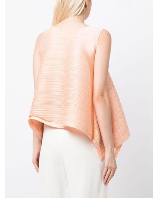 Pleats Please Issey Miyake Fully-pleated A-line Top in Pink | Lyst