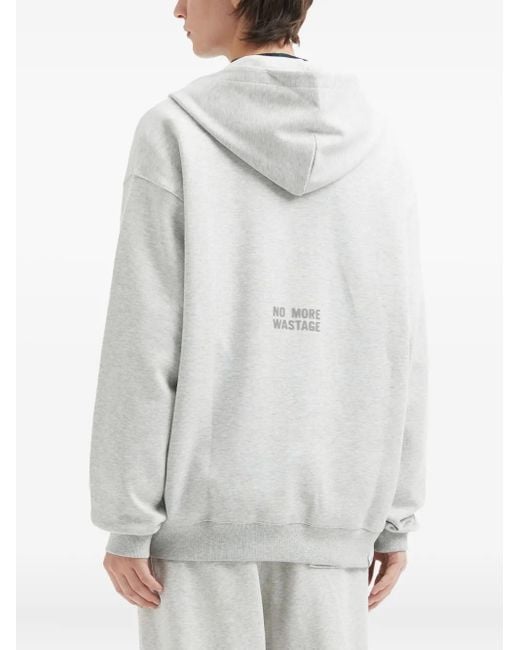 Izzue Hoodie Met Halve Rits En Kangoeroe Zak in het Gray voor heren