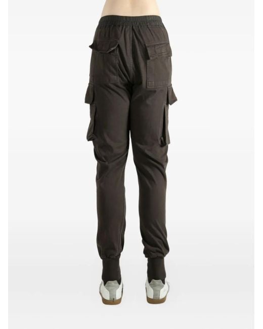 Rick Owens Gray Mastodon-Cut Drawstring Cargo Pants for men
