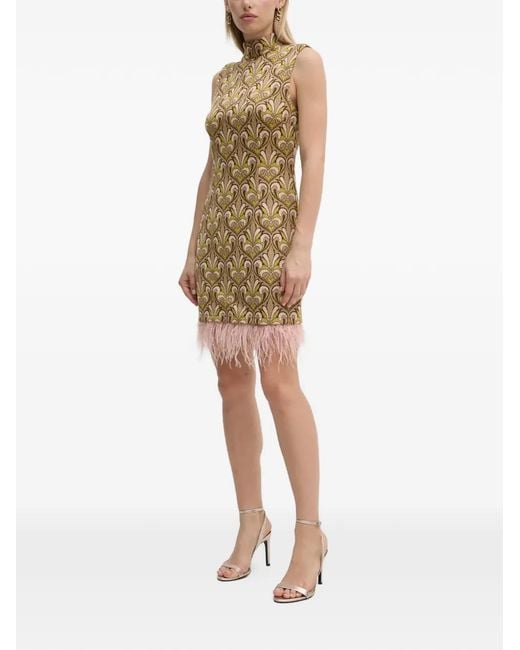 GAUDI Natural Pattern Mini Dress