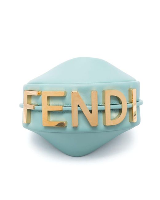 Fendi Blue Mini Graphy Shoulder Bag