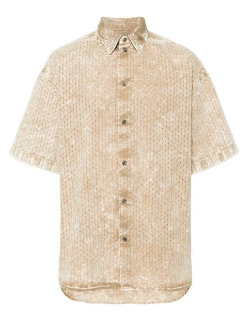 DIESEL Natural S-lazer Perforated Shirt for men