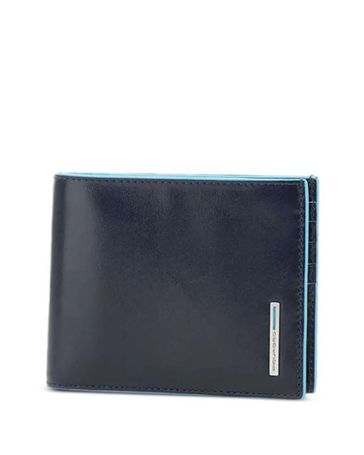 Piquadro Blue Leather Wallet for men