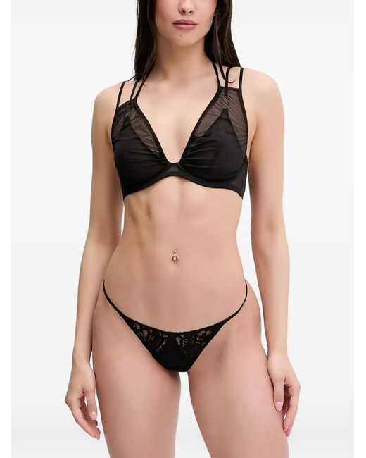 Zhilyova Black Hook-Fastening Bra