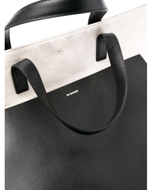 Jil Sander Black Medium Tote Bag