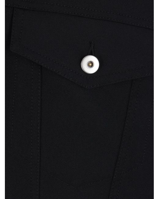 COMME DES GARÇON BLACK ギャバジン ジャケット Blue