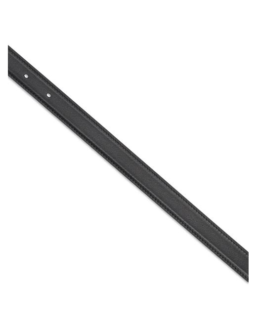 Saint Laurent Black Cassandre Leather Belt for men