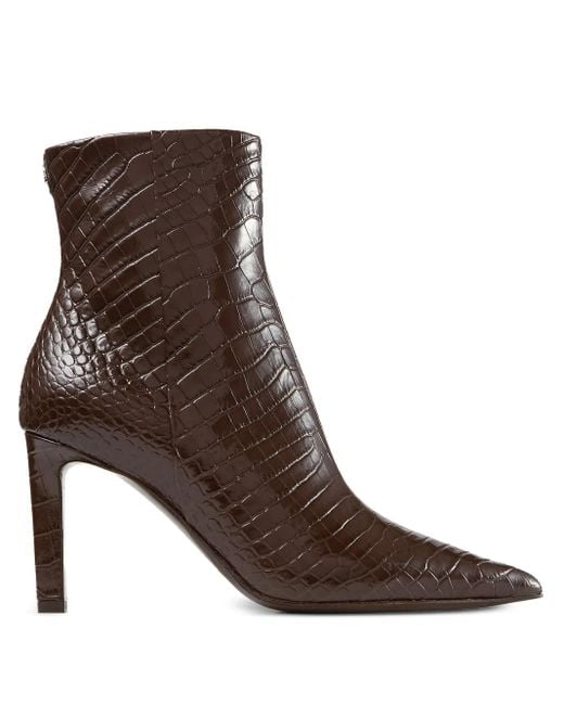 Jimmy Choo Brown 85Mm Frankie Ankle Boots