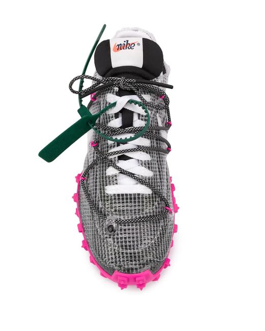 NIKE X OFF-WHITE Gray Waffle Racer Sp /Fuchsia" Sneakers